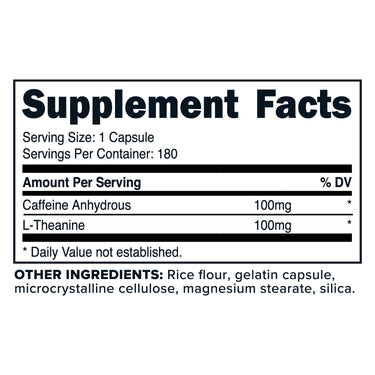 PrimaForce Caffeine + Theanine Capsules